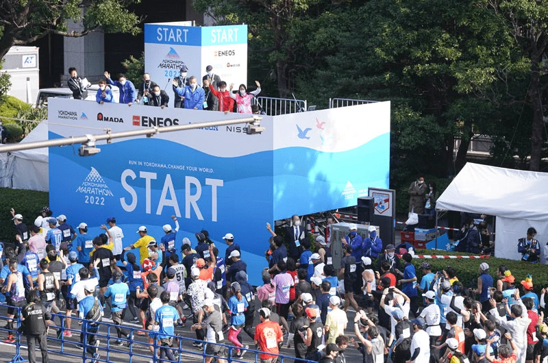 YOKOHAMA MARATHONのSTART地点